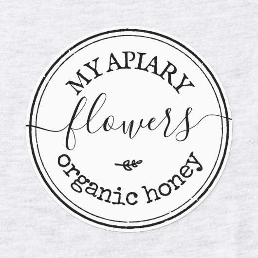 Crafter Business Artist Ronde strijkijzer op Logo Labels (Design 2)