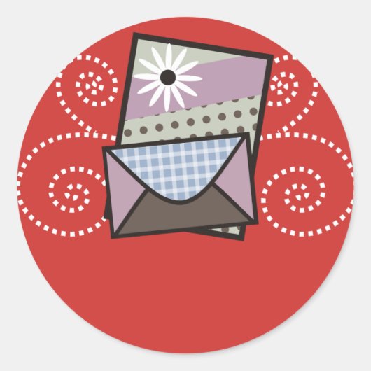 Crafter handgemaakte kaarten verpakking sticker (Voorkant)