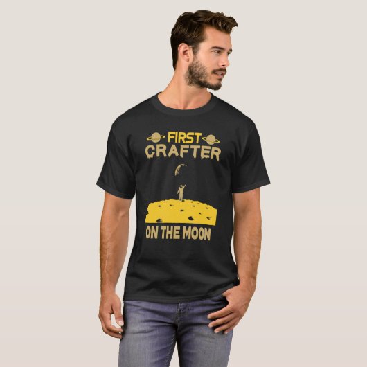 Crafter On The Moon T-shirt (Voorkant volledig)