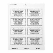 Crafter Product Name & Description on a Etiket (Full Sheet)