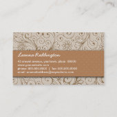 Crafters Floral Handmade Visitekaartje (Achterkant)