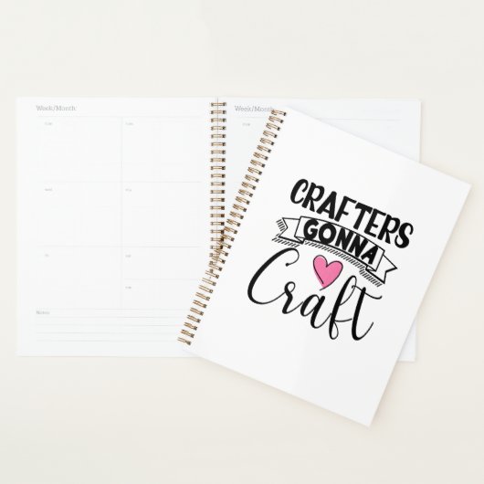 Crafters Gonna Craft Planner (Display)