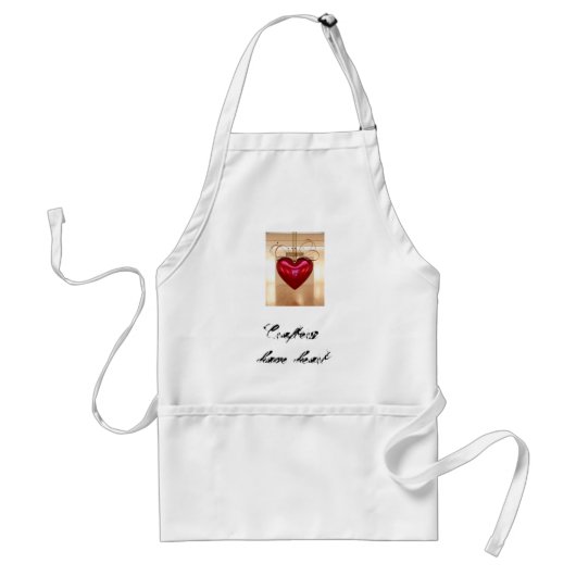 Crafters hebben hart Apron Standaard Schort (Voorkant)