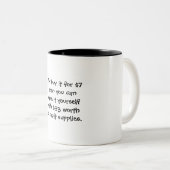 Crafters Humor Mug Coffee Cup Tweekleurige Koffiemok (Voorkant rechts)