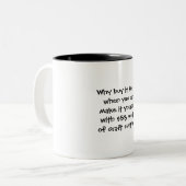Crafters Humor Mug Coffee Cup Tweekleurige Koffiemok (Voorkant links)