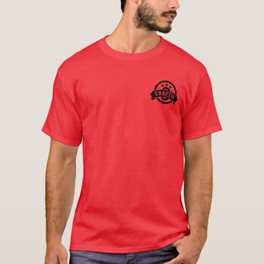 "Craftie Nations" op Red T-Shirt (Voorkant)