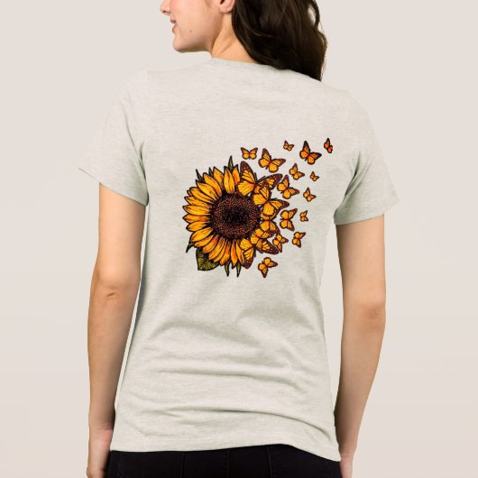 Craftilo Vrouwen Tri-Blend Shirt (Achterkant)