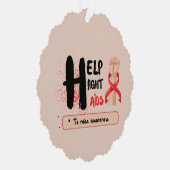 Crafting Change: Help Aids Day Awareness te bestri Ornament Kaart (Rechts)