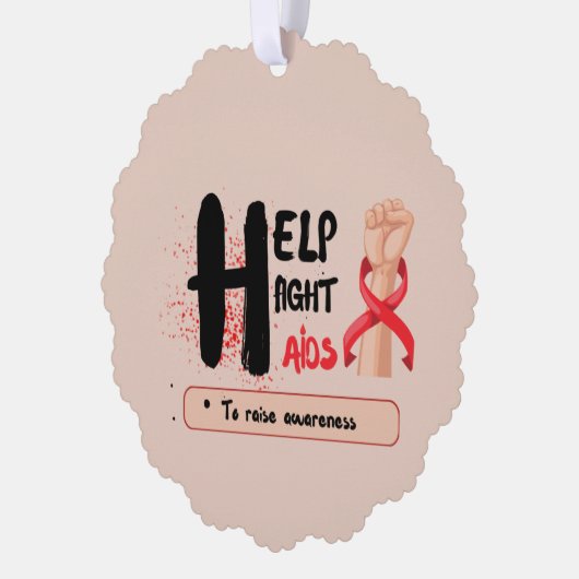 Crafting Change: Help Aids Day Awareness te bestri Ornament Kaart (Links)