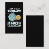 Crafting en Crochet verslaafd aan Yarn Lover Visitekaartje (Voorkant / Achterkant)