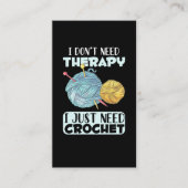 Crafting en Crochet verslaafd aan Yarn Lover Visitekaartje (Voorkant)