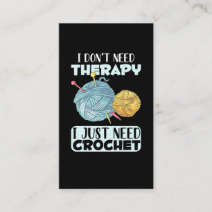 Crafting en Crochet verslaafd aan Yarn Lover Visitekaartje