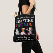 Crafting Friends = Kleine Bende Canvas tas (Dichtbij)
