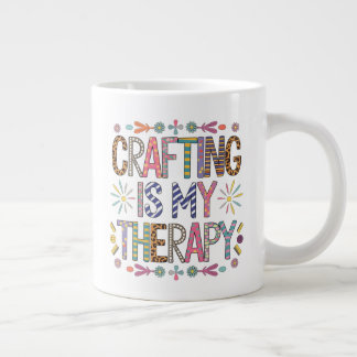 "Crafting is mijn therapie - levendige artisanale Grote Koffiekop