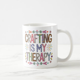 "Crafting is mijn therapie - levendige artisanale Koffiemok