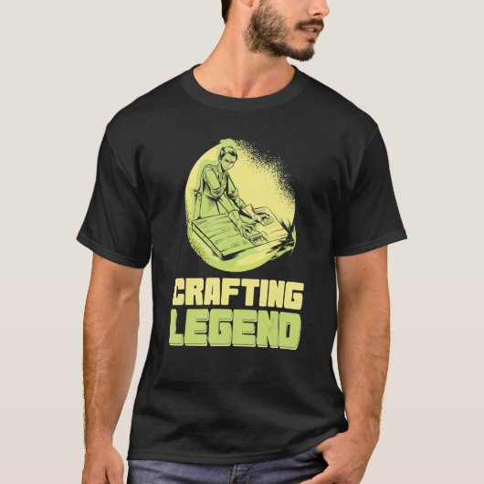 Crafting Legend Sewing Knitting Handwork Tinker Cr T-shirt (Voorkant)
