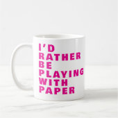 Crafting Lover Mok, Custom Paper Quote 025 Craft Koffiemok (Links)