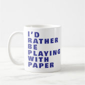 Crafting Lover Mok, Custom Paper Quote 026 Craft Koffiemok (Links)