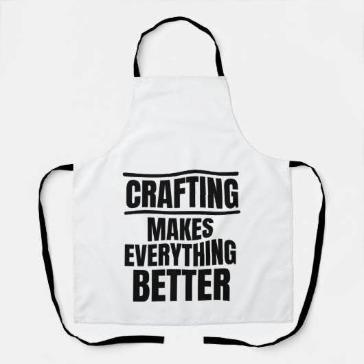 Crafting maakt alles beter schort (Voorkant)