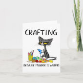 Crafting omdat de moord verkeerd is en kat maakt kaart (Voorkant)