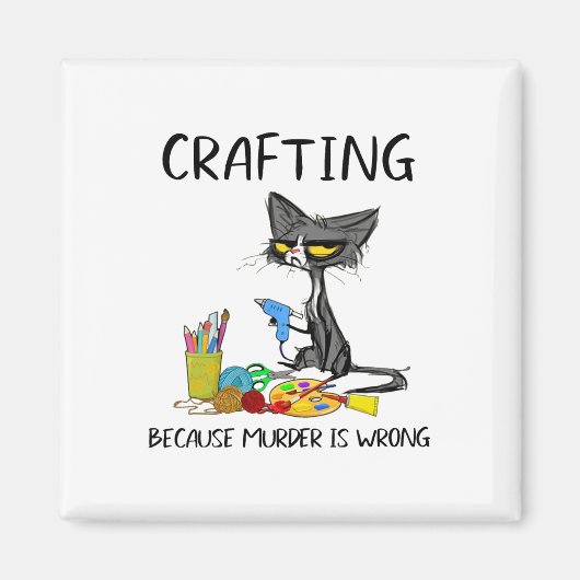 Crafting omdat de moord verkeerd is en kat maakt magneet (Voorkant)
