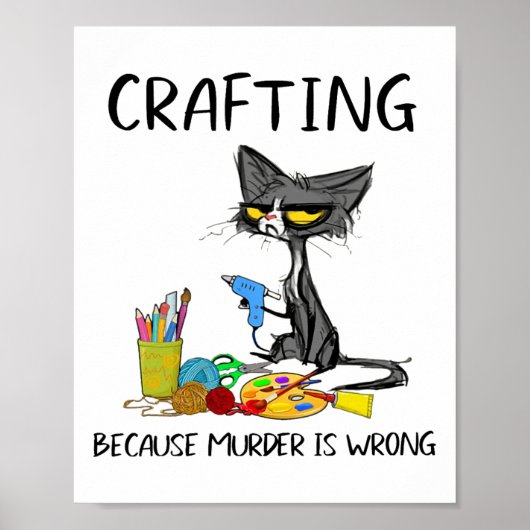 Crafting omdat de moord verkeerd is en kat maakt poster (Voorkant)
