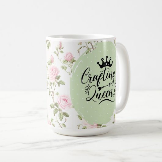 Crafting Queen Coffee Mug Koffiemok (Voorkant rechts)