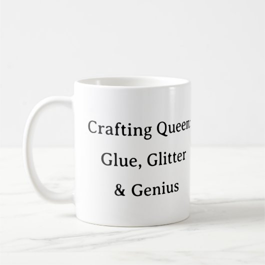 Crafting Queen: Glue Glitter Genius Mok - DIY Gift (Links)