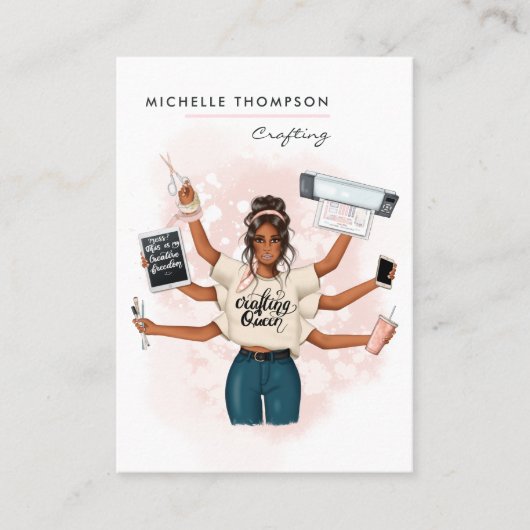 Crafting Queen Visitekaartje (Voorkant)