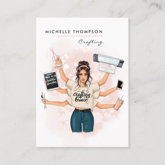 Crafting Queen Visitekaartje (Voorkant)