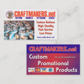 CRAFTMAKERS.net BIZ-KAARTEN Visitekaartje (Voorkant / Achterkant)