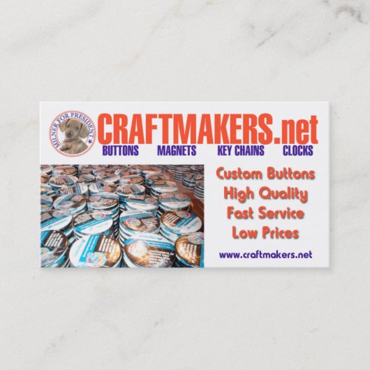 CRAFTMAKERS.net BIZ-KAARTEN Visitekaartje (Voorkant)