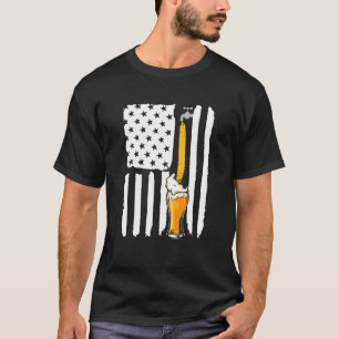 Crafts Beer American Flag USA, 4 juli Brewery Alc T-shirt