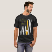 Crafts Beer American Flag USA, 4 juli Brewery Alc T-shirt (Voorkant volledig)