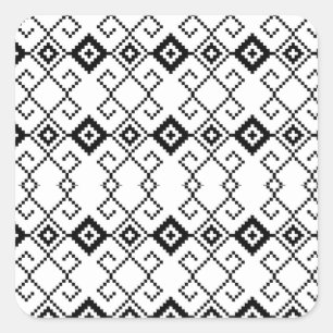 Crafts & Party Supplies Schoonheid van Tribal Patt Vierkante Sticker