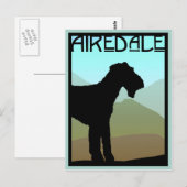 Craftsman Airedale Terrier Briefkaart (Voorkant / Achterkant)