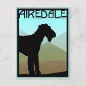 Craftsman Airedale Terrier Briefkaart (Voorkant)
