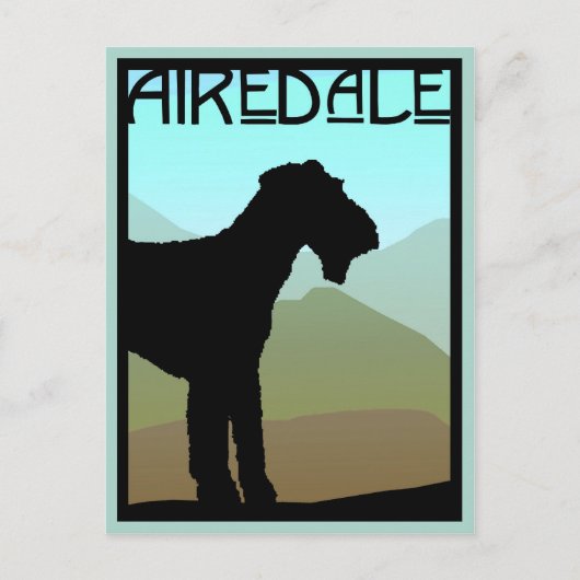 Craftsman Airedale Terrier Briefkaart (Voorkant)