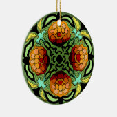 Craftsman Autumn Garden (Keramische Fan Pull / Orn Keramisch Ornament (Rechts)