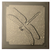 Craftsman Dragonfly Tegel, Golden Tegeltje (Voorkant)