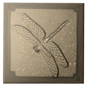 Craftsman Dragonfly Tegel, Golden Tegeltje