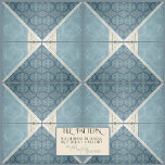 Craftsman Era Arabesque  Collage Links Tegeltje<br><div class="desc">VOOR PATROON: GELIJKE NUMMERS VAN LINKS EN RECHTSZIJDE TEGEL, OPMERKING: HIERONDER AANBEVELINGEN VOOR INSTALLATIE. Deze tegels werden gemaakt van een grote collage van nieuwe waterverf kunstwerken door een internationaal erkende kunstenaar en ontwerper, Audrey Jeanne Roberts en de kunstschetsen van het ambachtelijke tijdperk van Craftsmen (en sommige coördinerende tegels hebben werkontwerpen...</div>