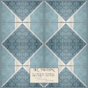 Craftsman Era Arabesque  Collage Links Tegeltje