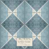 Craftsman Era Arabesque Collage Links Tegeltje