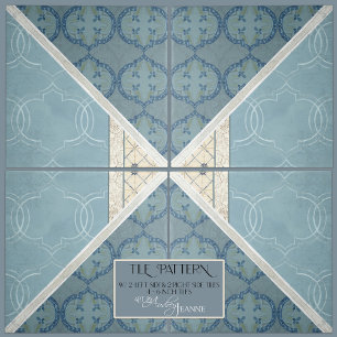 Craftsman Era Arabesque  Collage RIGHT Tegeltje