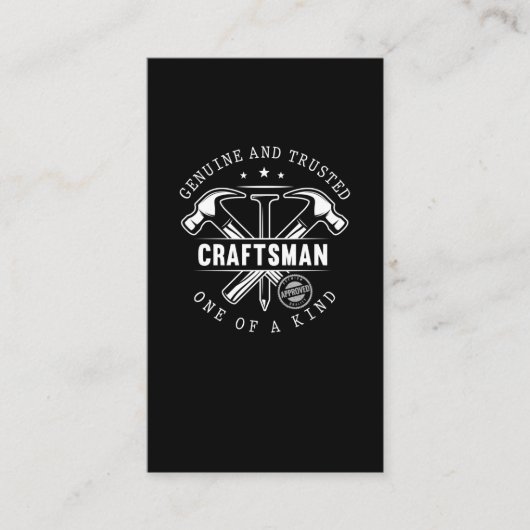 Craftsman Funny Craftsmen Humor Visitekaartje (Voorkant)