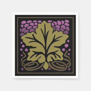 Craftsman Grape Leaf and Grapes (50 Papier Napkins Servetten
