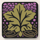 Craftsman Grape Leaf en Grapes Onderzetter (Voorkant)