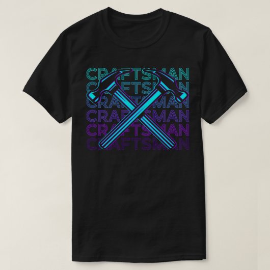 Craftsman Hammer Retro Gift T-shirt (Design voorkant)
