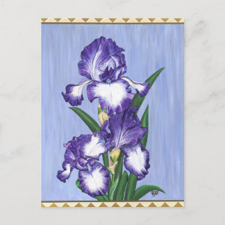 Craftsman Paars Iris Briefkaart